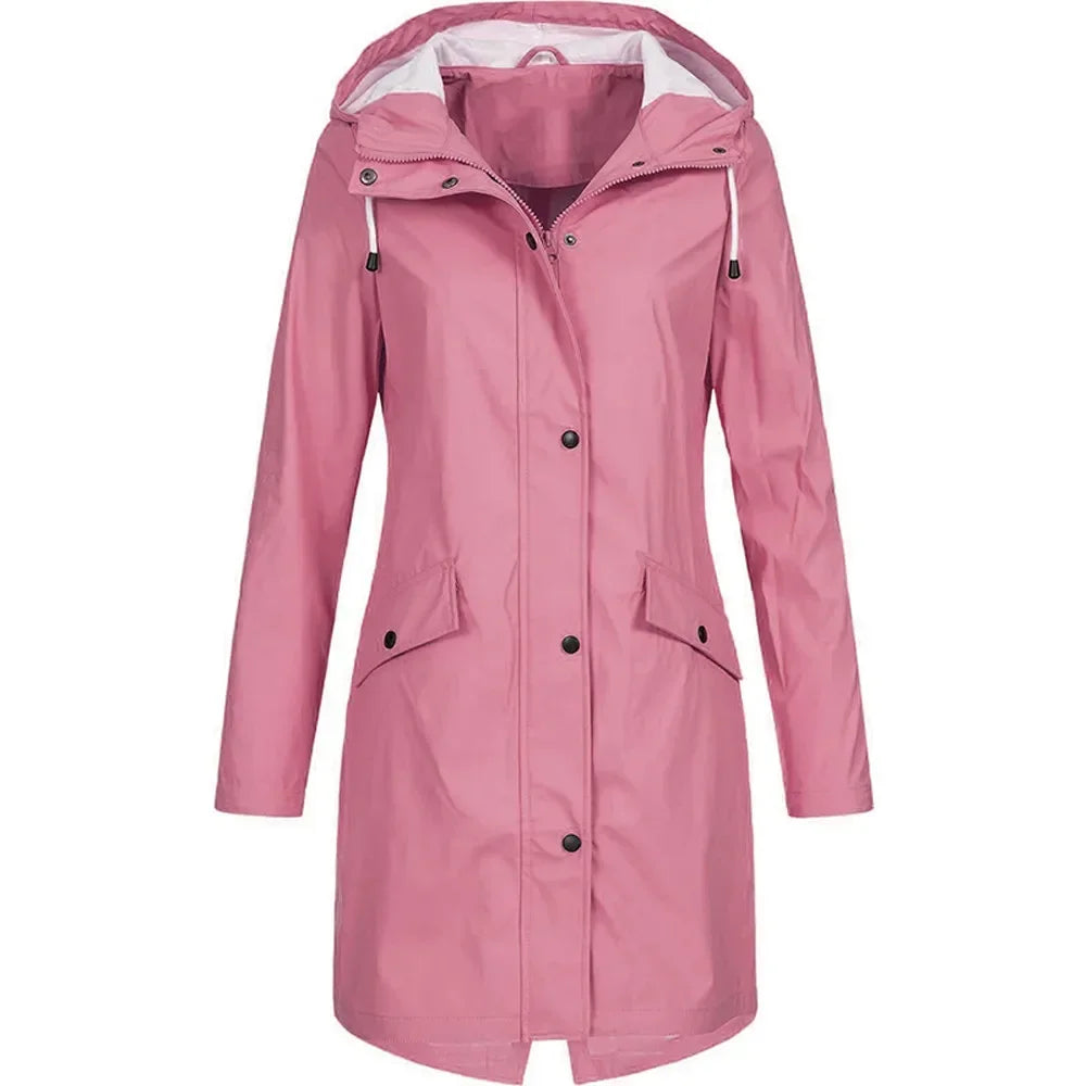 Yasmine - outdoor long waterproof jacket