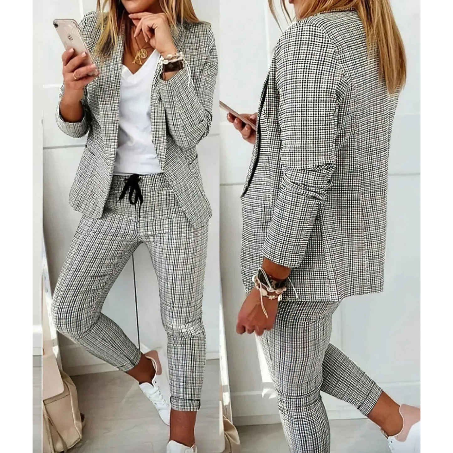 Lotte | Women's suit with long blazer and pants