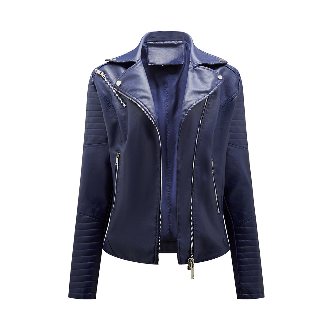 Stylish women's leather jacket