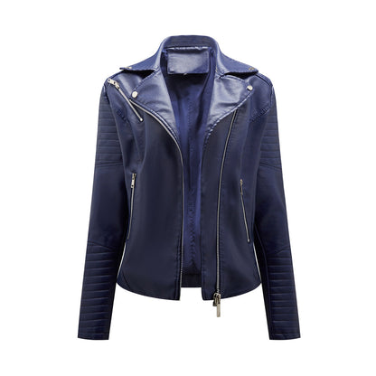 Stylish women's leather jacket