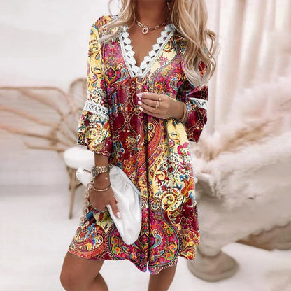 Eva | Stylish printed loose dress