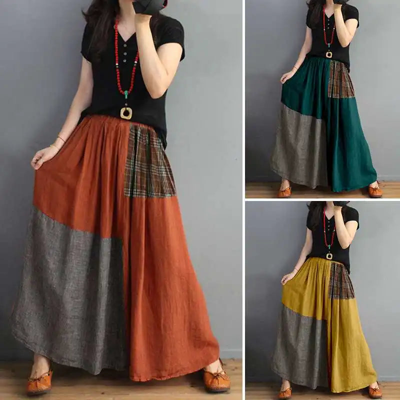 Donna - Elegant Patchwork Skirt