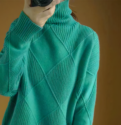 Long-sleeved turtleneck sweater - Ellie