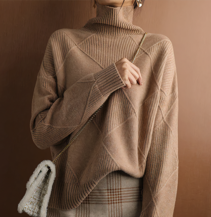 Long-sleeved turtleneck sweater - Ellie