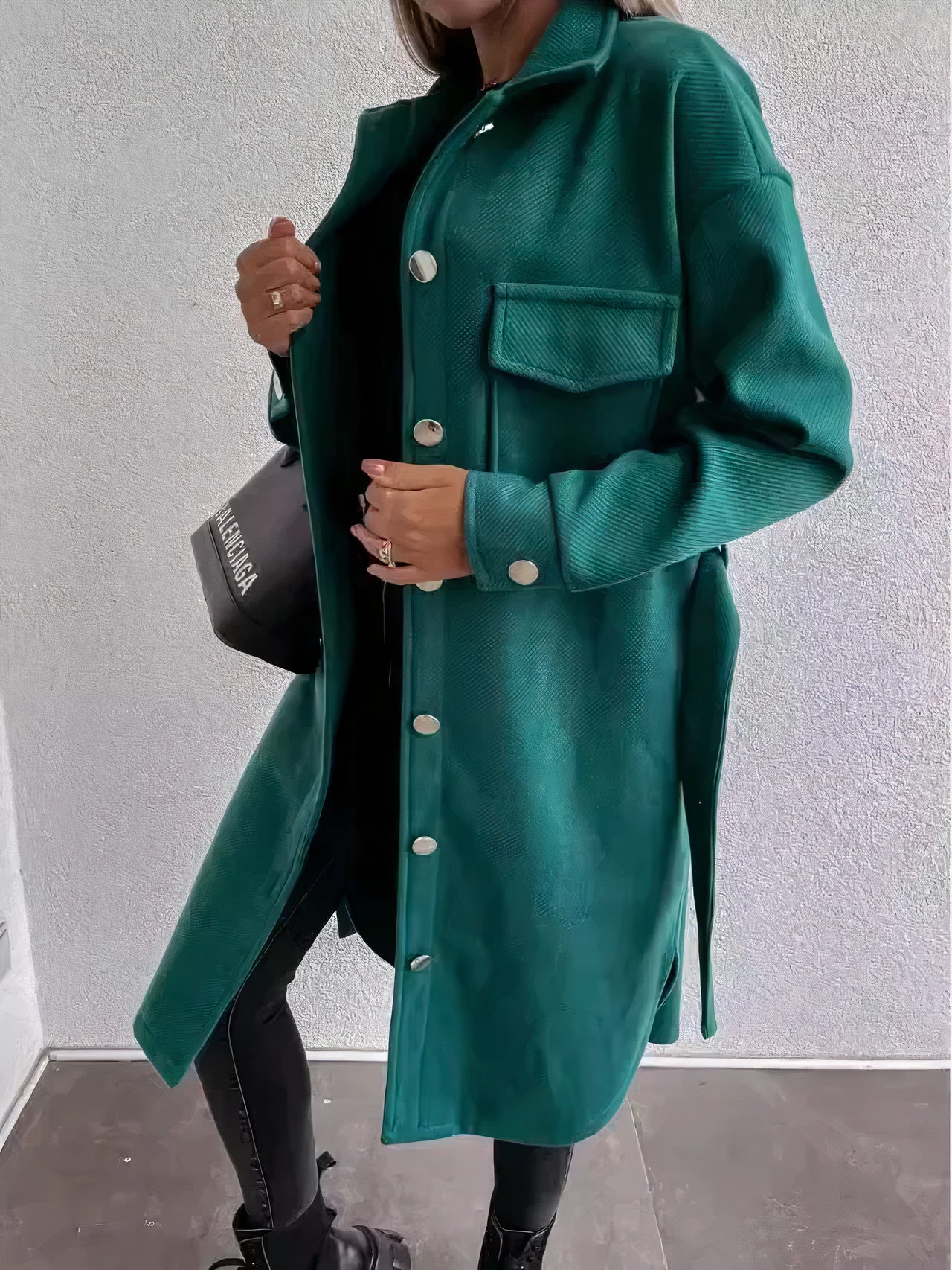 Long coat jacket for women - Elvire