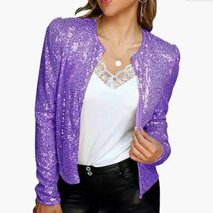 Elegant blazer with sequins - Emala