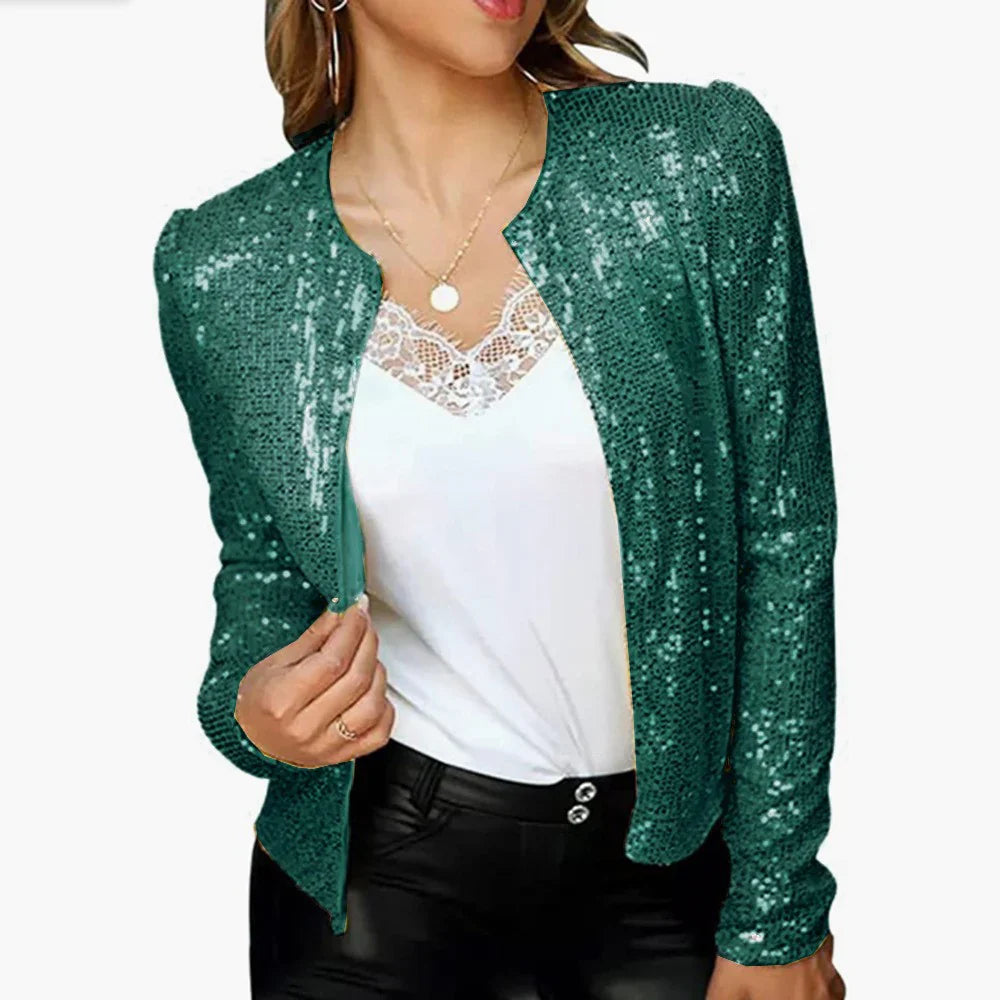 Elegant blazer with sequins - Emala