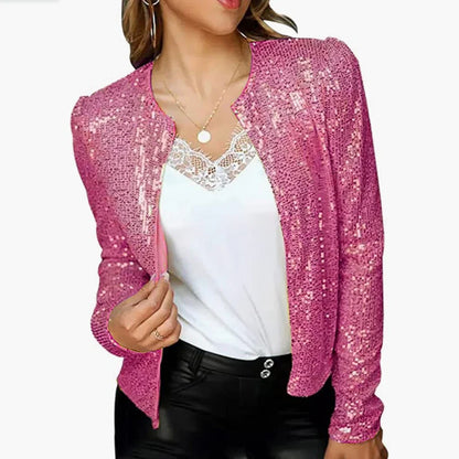 Elegant blazer with sequins - Emala