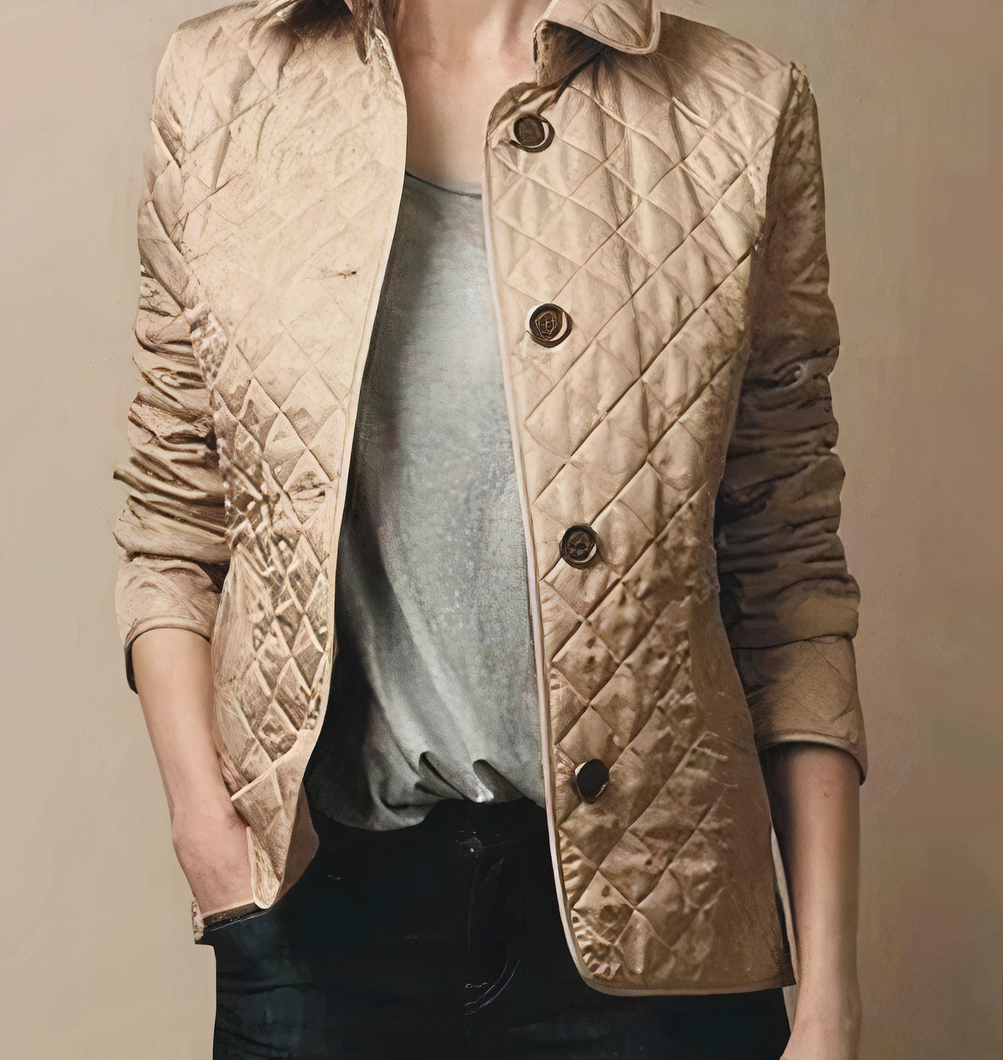 Silk-cotton jacket for women - Evelyn