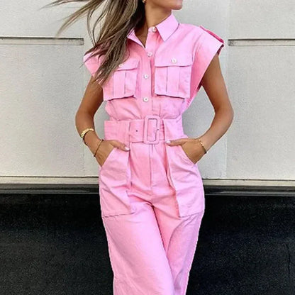 Everly - Baby Pink Elegant Jumpsuit