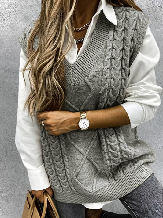 Soft knitted vest - Evy