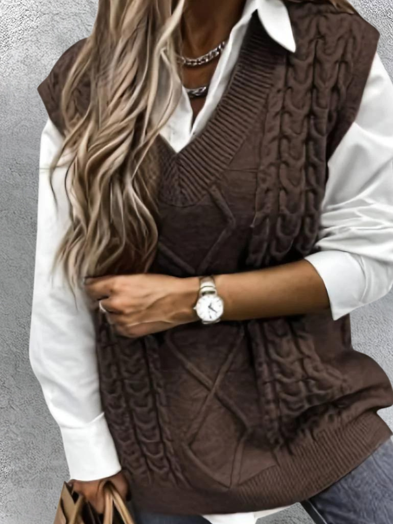 Soft knitted vest - Evy