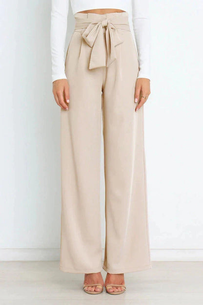 Natalie - Stylish Tie Belt Pants for Women