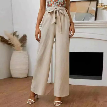 Noémie - Plain wide-leg pants