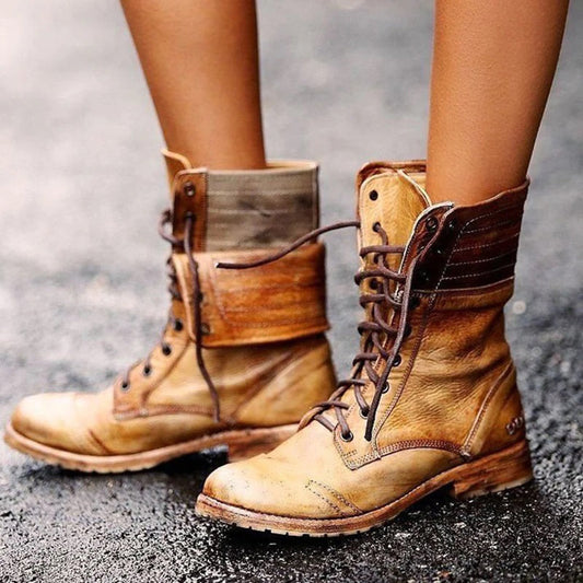 Marion - Women's leather lace-up boots