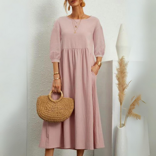 Eline - Plain Cotton Dress