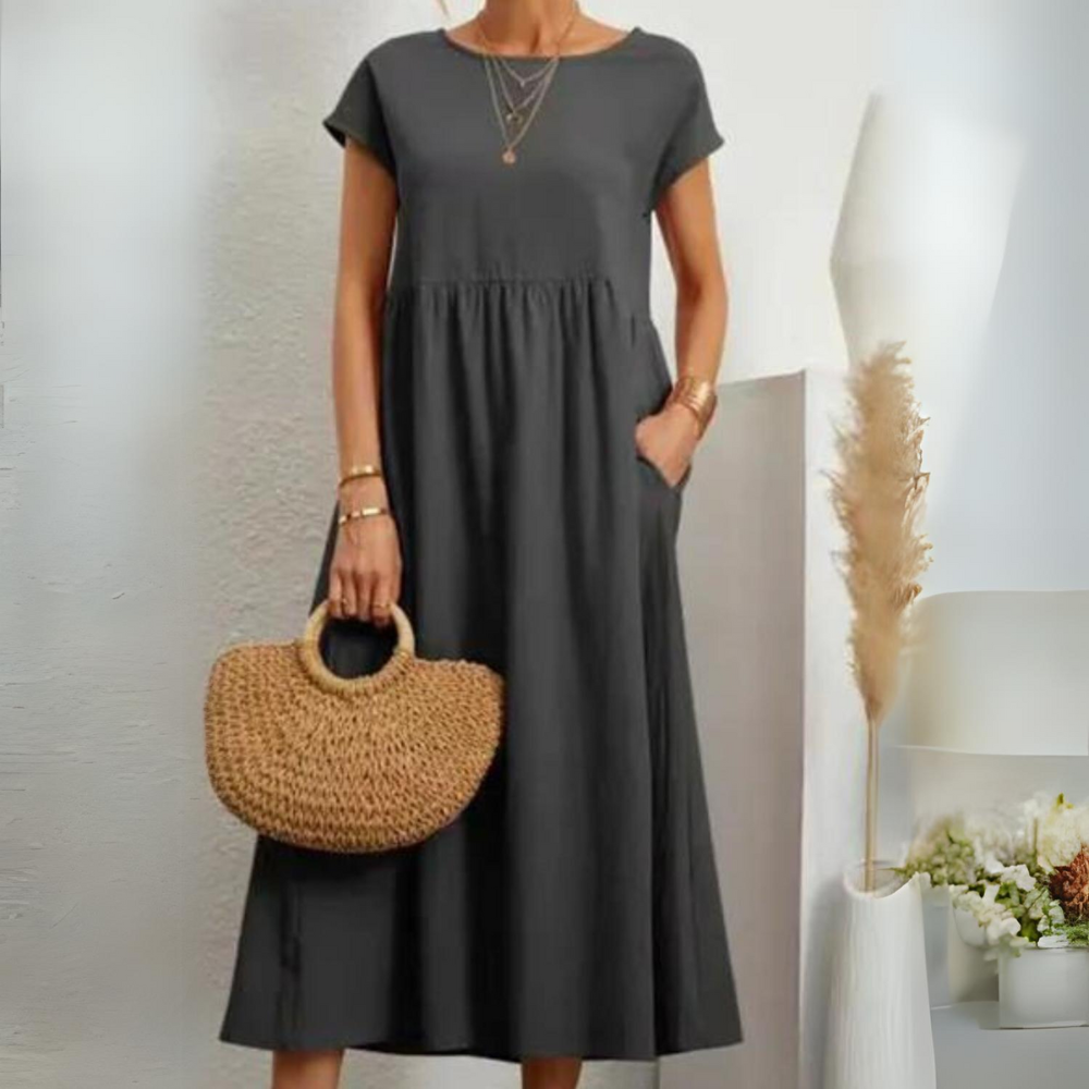 Eline - Plain Cotton Dress