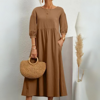 Eline - Plain Cotton Dress