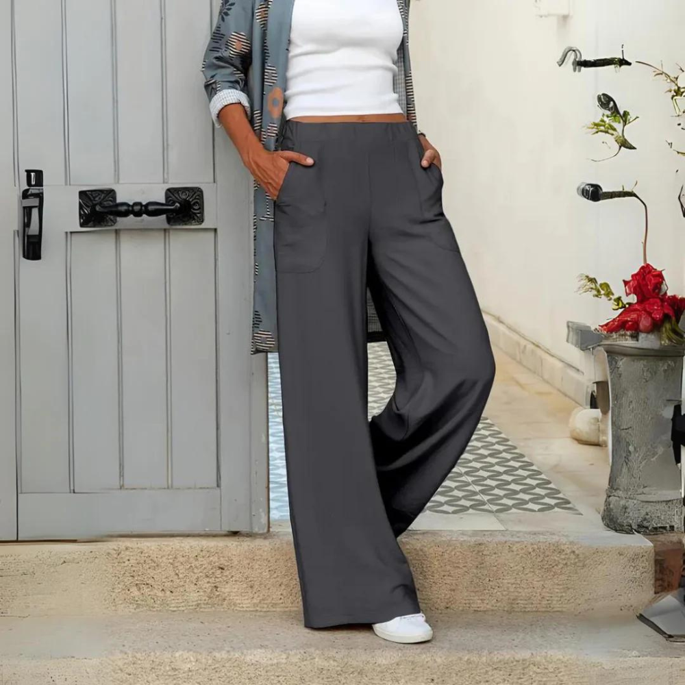 Ella - Women's High Waisted Leisure Trousers