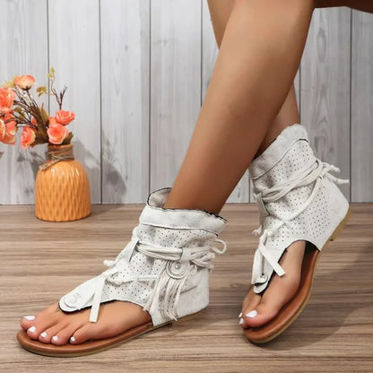 Emeline - Retro Vintage Suede Women's Sandals