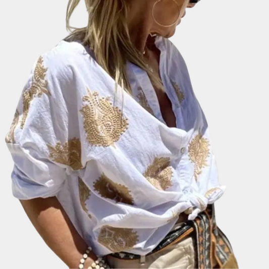 Shannah Blouse | Loose Blouse with Print