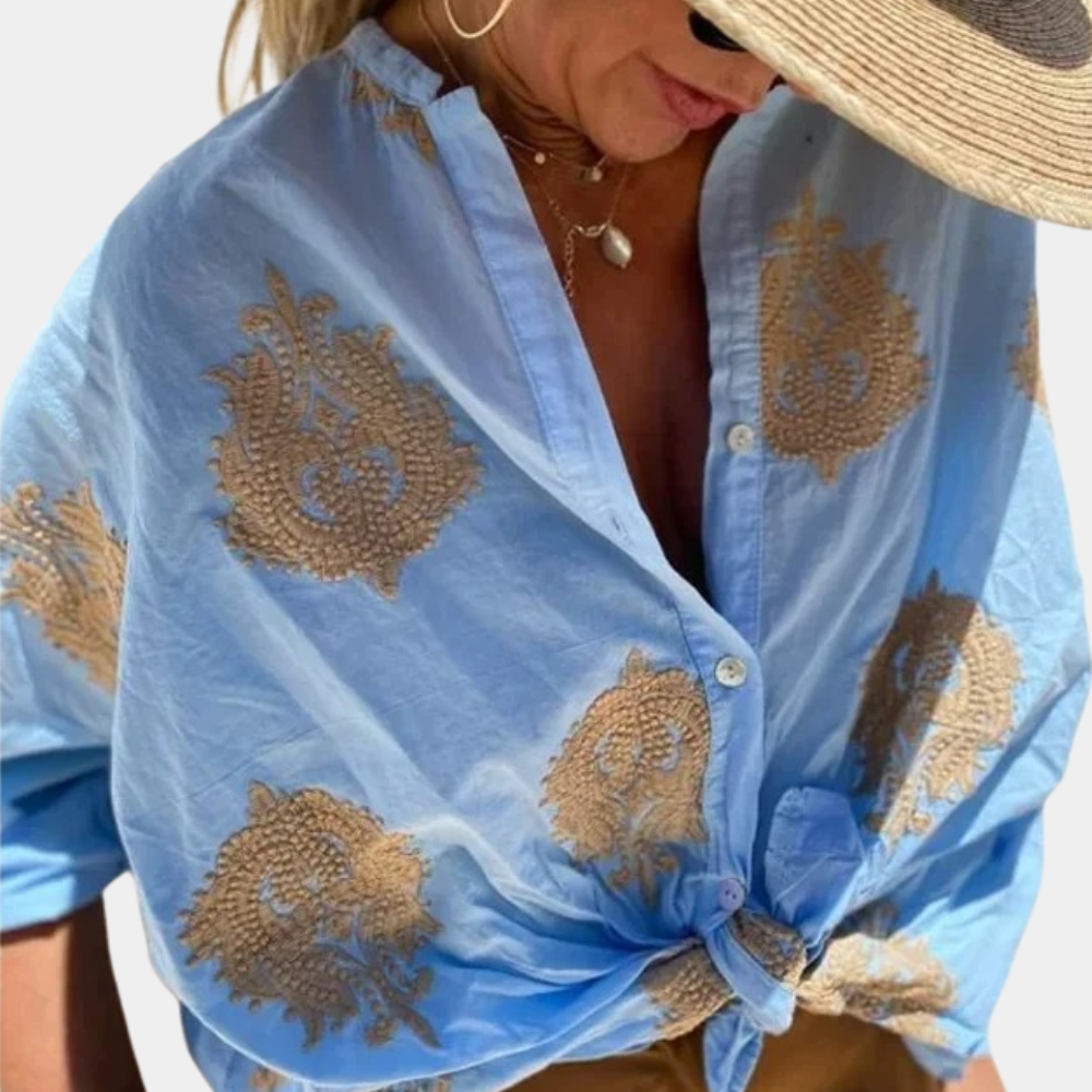 Shannah Blouse | Loose Blouse with Print