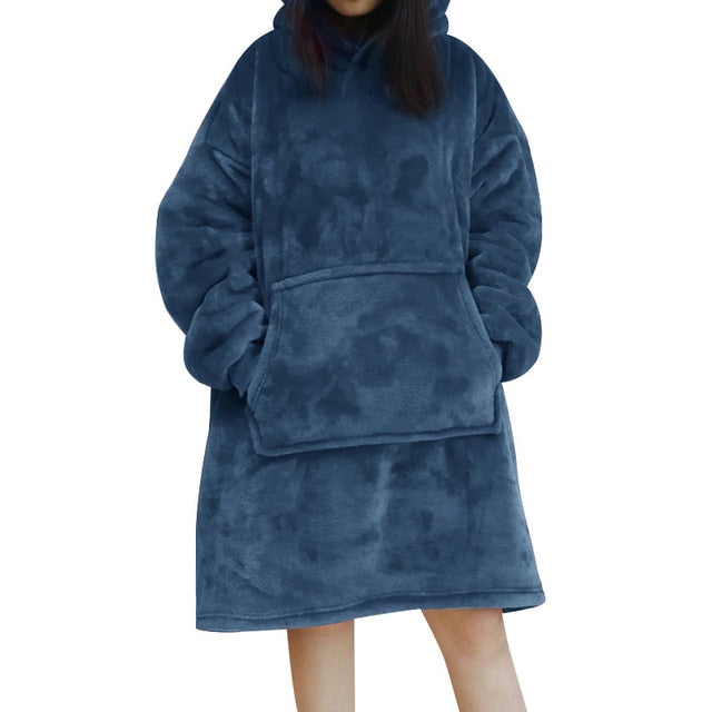 Jess | Fleece Hoodie Blanket For The Winter