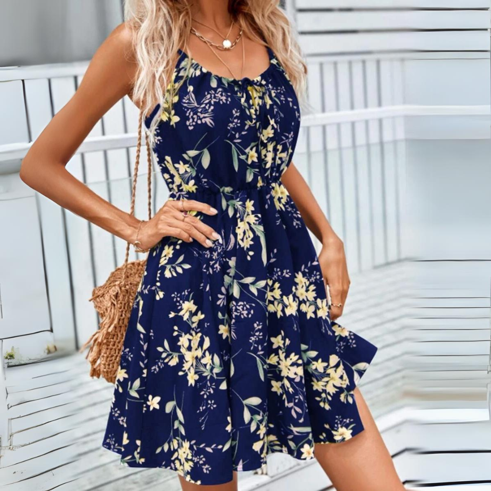 Fleur - Casual Soft Halter Dress