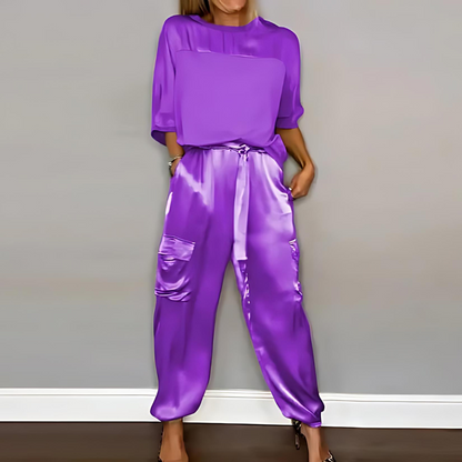 Freya - Elegant Women's Set Pants and Shirt