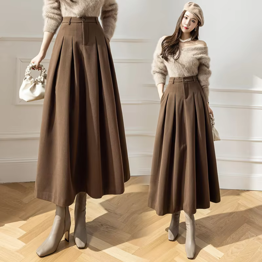 Fiorella - Vintage Winter Maxi Skirt