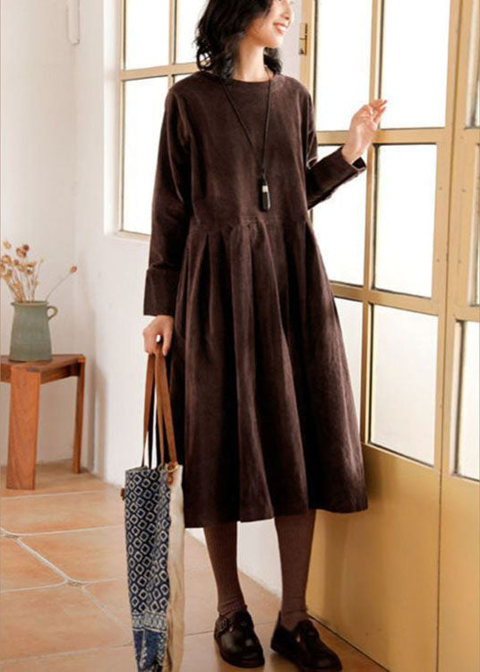 Kailey - corduroy fall/winter elegant dress