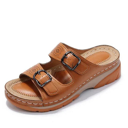 Orthopedic leather sandals | glayza