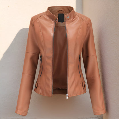 Stylish leather jacket for women - Grissel