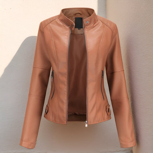 Stylish leather jacket for women - Grissel