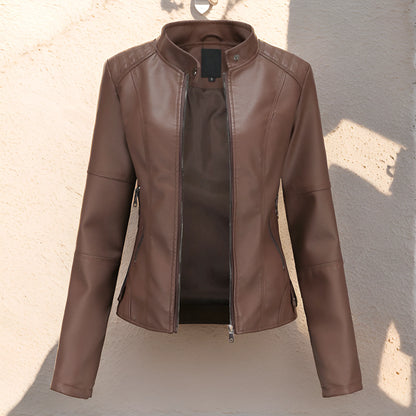 Stylish leather jacket for women - Grissel