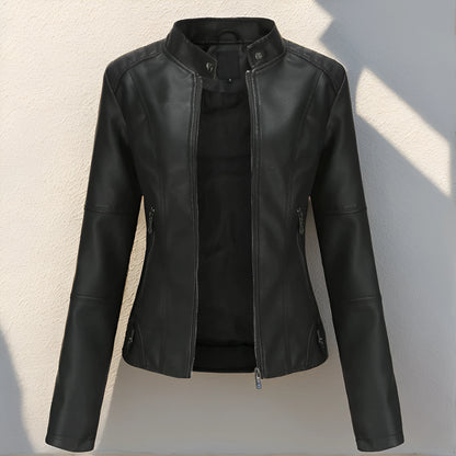 Stylish leather jacket for women - Grissel