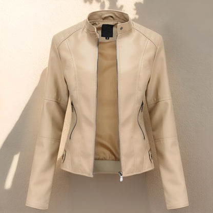 Stylish leather jacket for women - Grissel