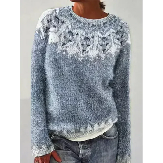 Warm long sleeve sweater for ladies