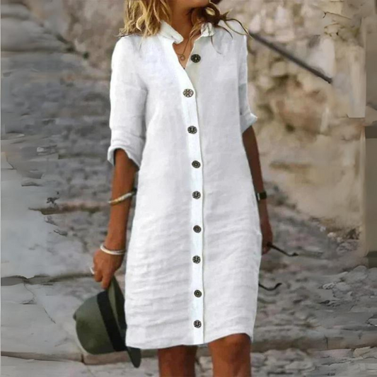 Gemma - Elegant Cotton Dress