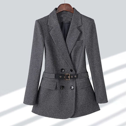 Tailored, comfortable and stylish belted blazer for women