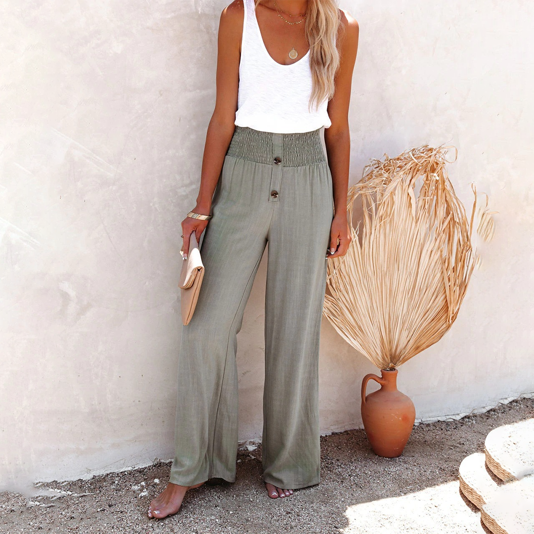 Nathalie - Casual high waist pants