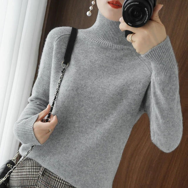 Winter Sweater With Turtleneck for Ladies