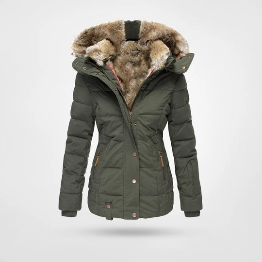 Zara - Warm, Waterproof Winter Coat with Lining and Hood