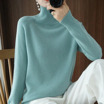 Winter Sweater With Turtleneck for Ladies