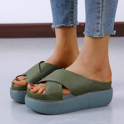 Yoselin - Waterproof platform sandals