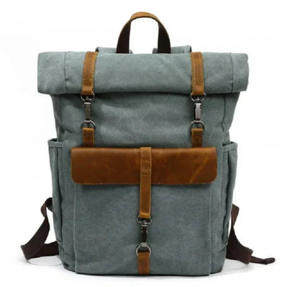 Benjamin | Large Canvas Laptop Travel Backpack