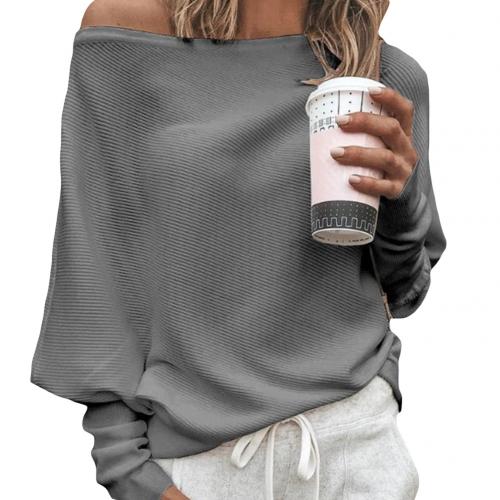 Ladies off-the-shoulder sweater