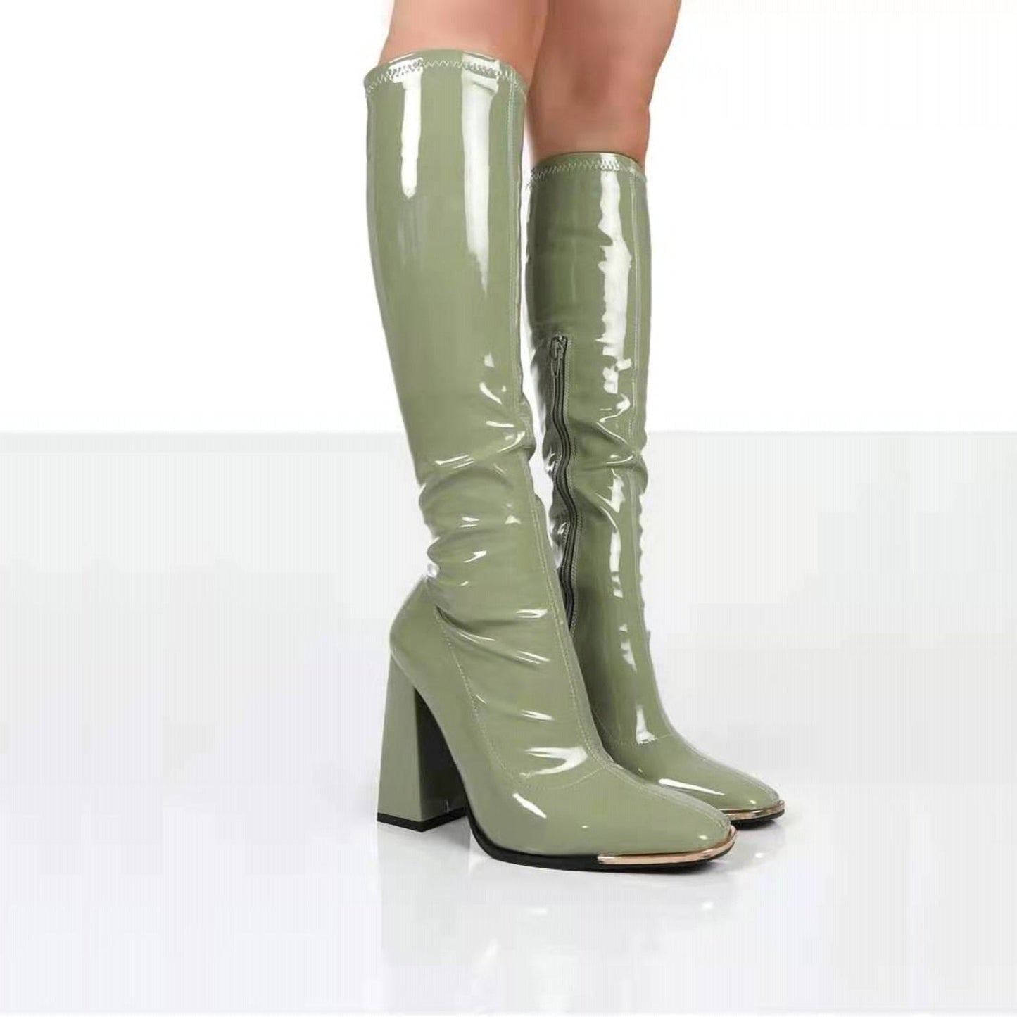 Ariane - Patent ankle boots with heels