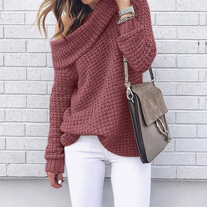 Elise - Women's Fall Off Shoulder Sweater