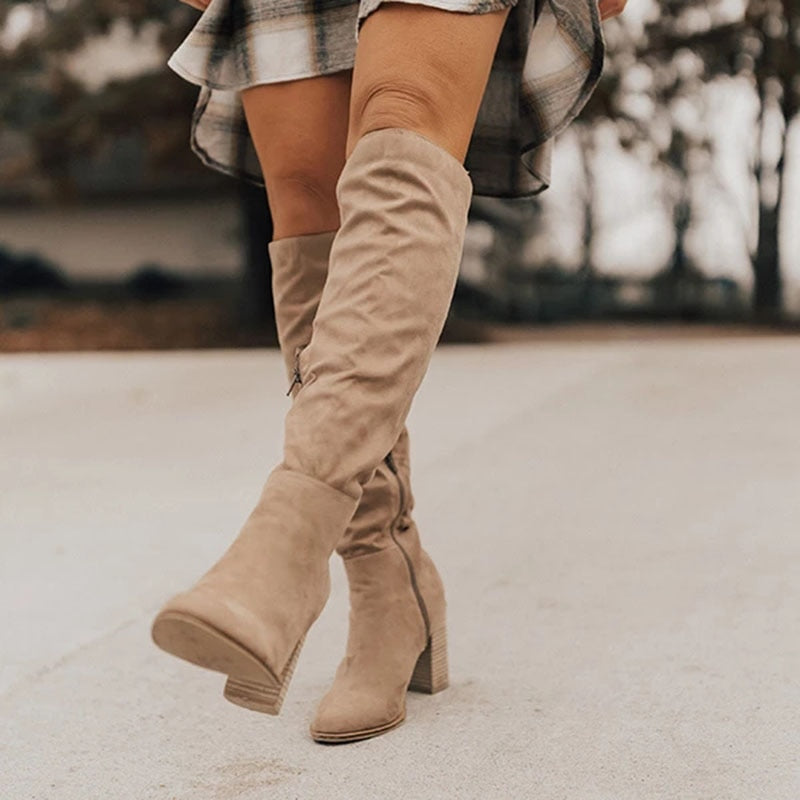 Lotte | High heel knee boots